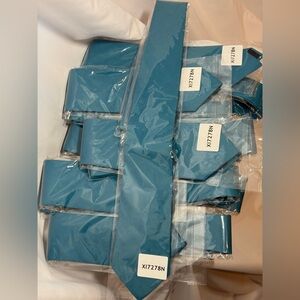 NWOT BLACKBIRD Refined Men’s Neckwear Bundle of 9 Matching Turquoise Ties